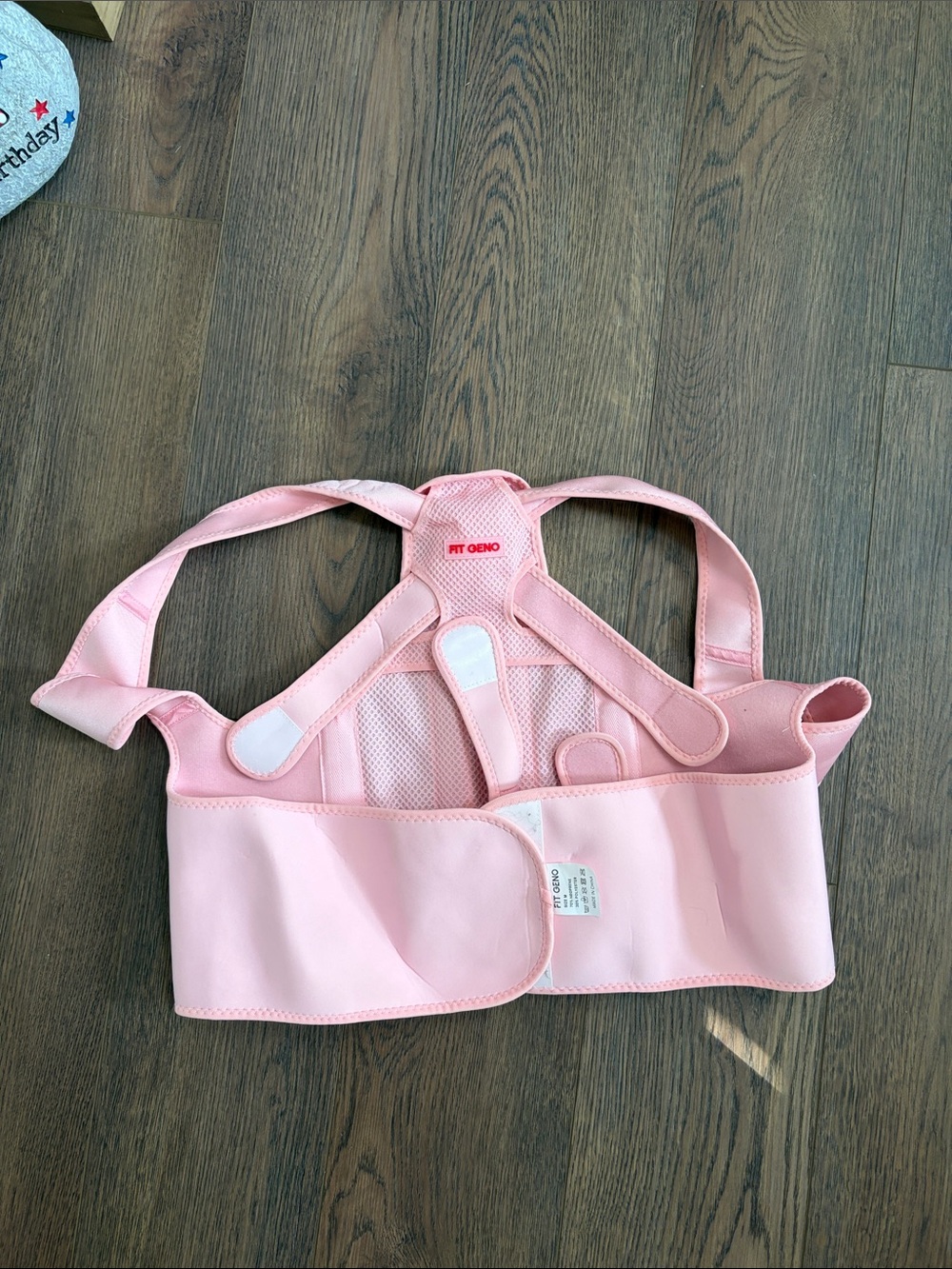 Womens Pink Posture Support Belt